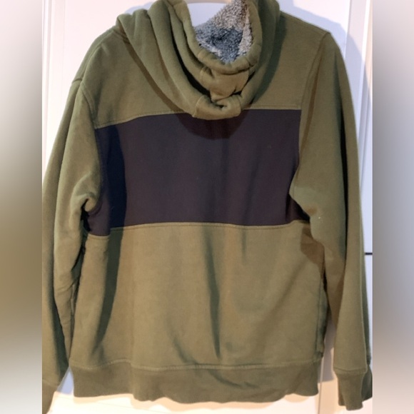 Wonder Nation, XL 14-16 Zip Up Jacket, Green with Black, Sherpa Lined, in EUC. - Picture 2 of 7